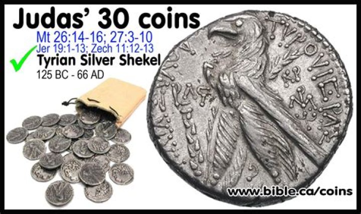 How much would Judas 30 pieces of silver be worth today?