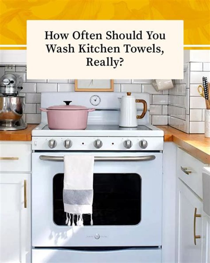 How often should you wash kitchen towels?
