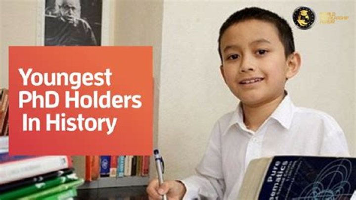 How old is the youngest PhD holder in the world?