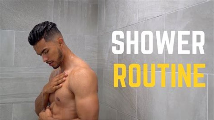 How should men take a shower?