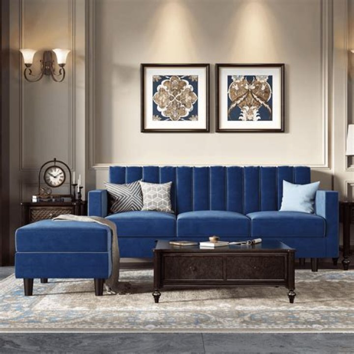 Is a navy blue sofa in style?