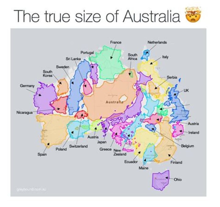 Is Australia larger than Canada?