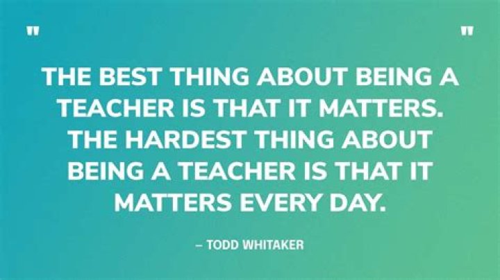 Is being a teacher tiring?
