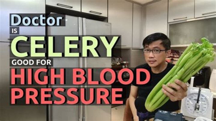 Is celery good for blood pressure?