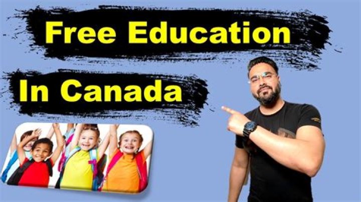 Is child education free in Canada?