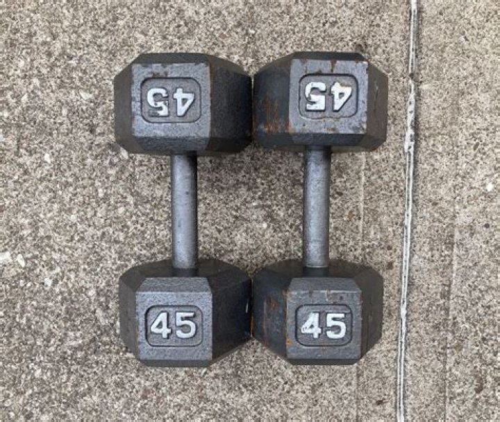 Is curling 45 pound dumbbells good?