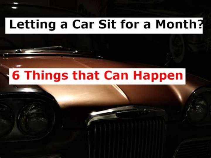 Is it bad to let a car sit for a week?