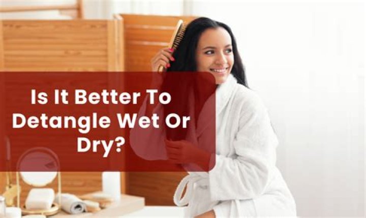 Is it better to detangle wet or dry?