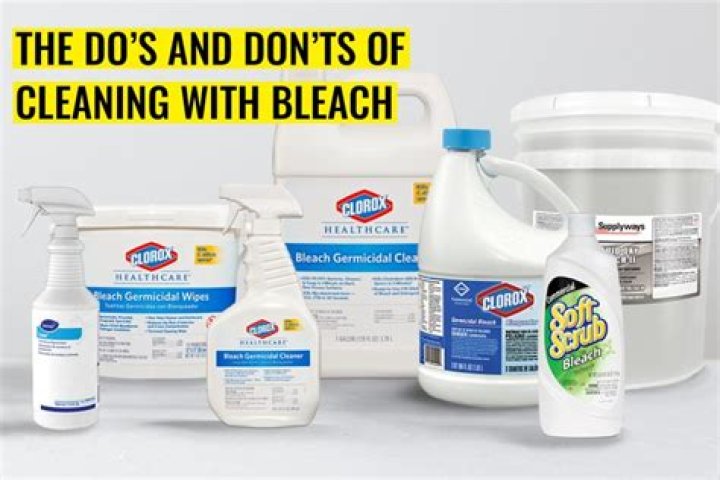 Is it OK to clean with bleach?