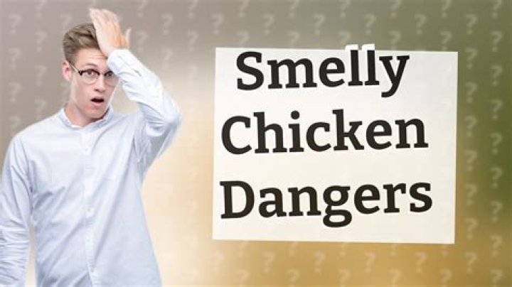 Is it OK to cook chicken that smells a little?