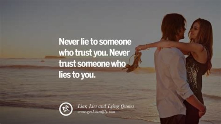 Is it OK to lie to someone you love?