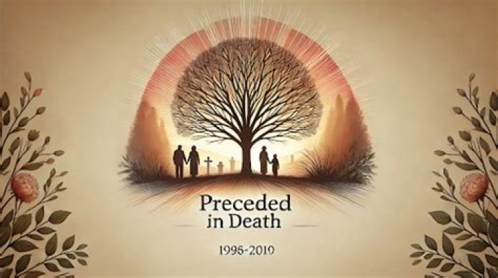 Is it preceded or preceded in death?