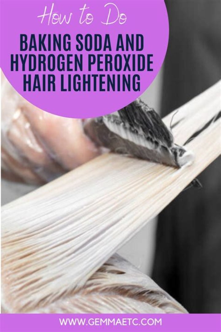 Is it safe to lighten hair with hydrogen peroxide and baking soda?