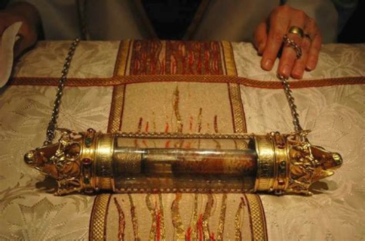 Is Jesus blood still preserved?