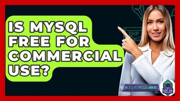 Is MySQL free for commercial use?