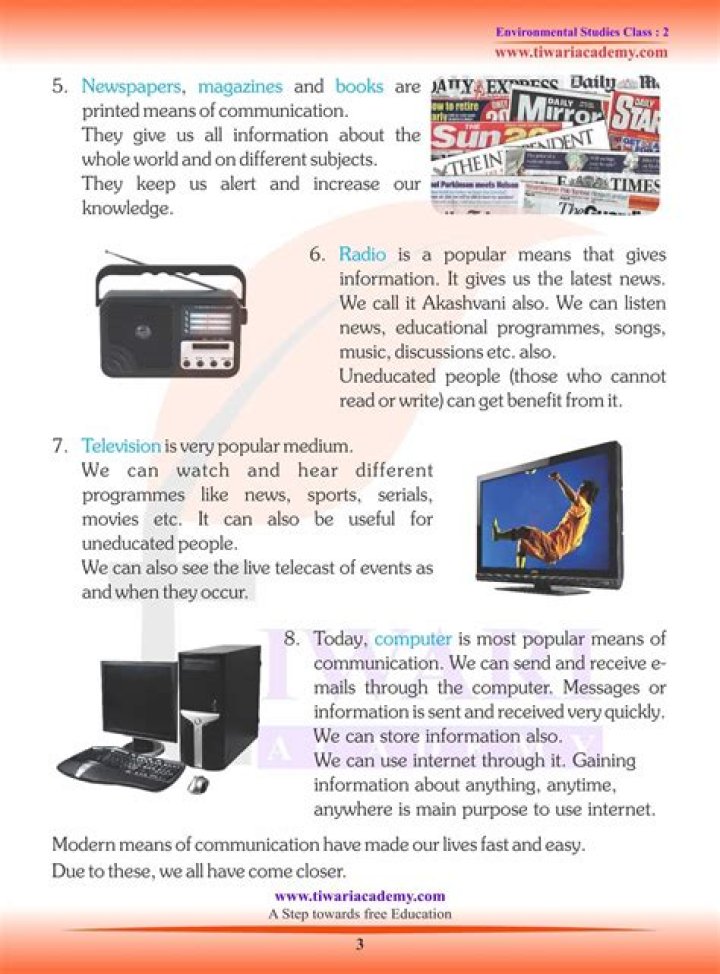 Is newspaper a means of communication?