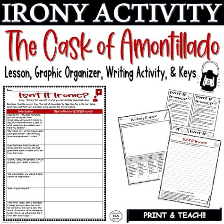 Is there any irony in The Cask of Amontillado?