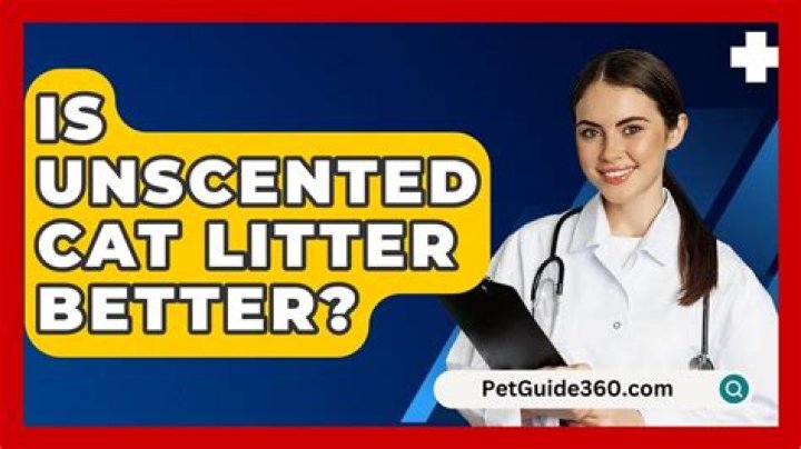 Is unscented cat litter better?