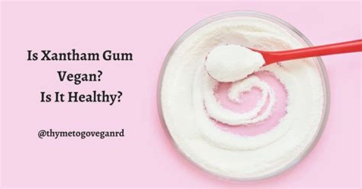 Is xanthan gum vegan?