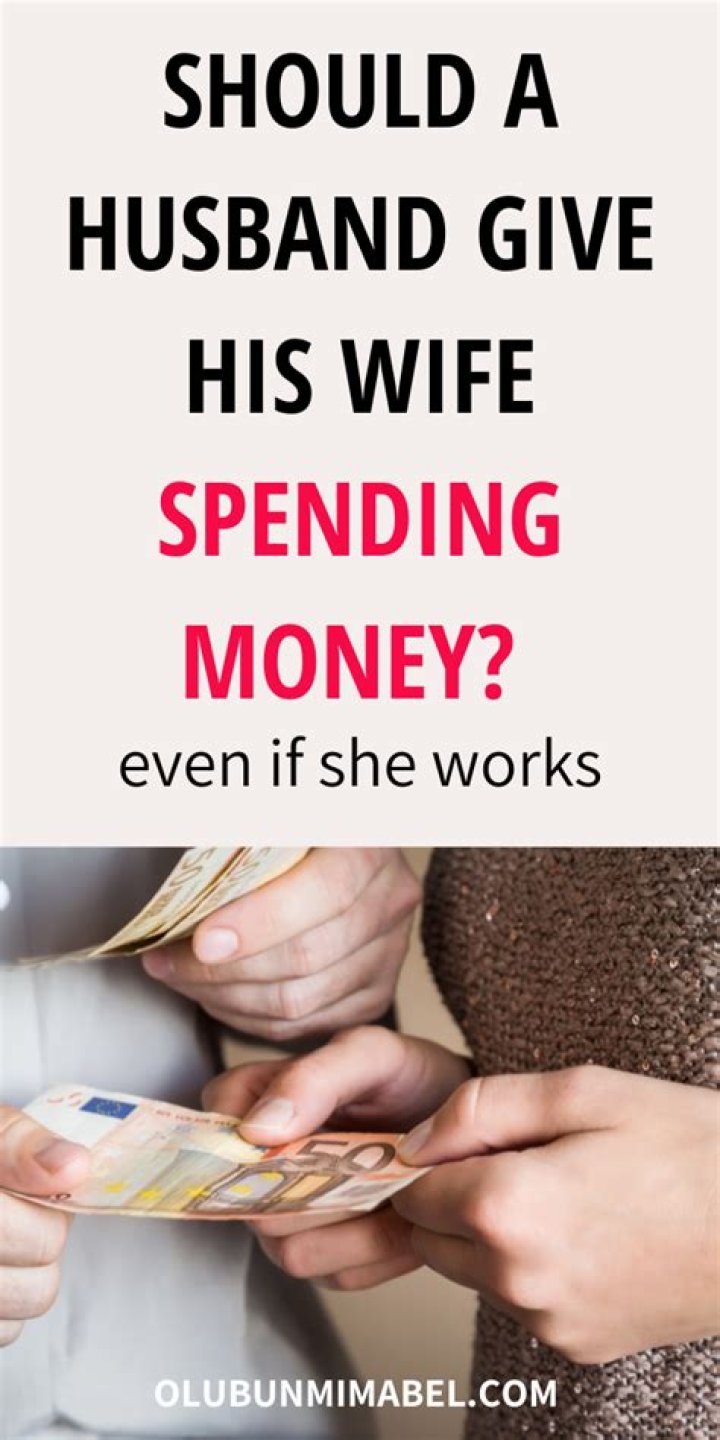 Should a husband give his wife money?