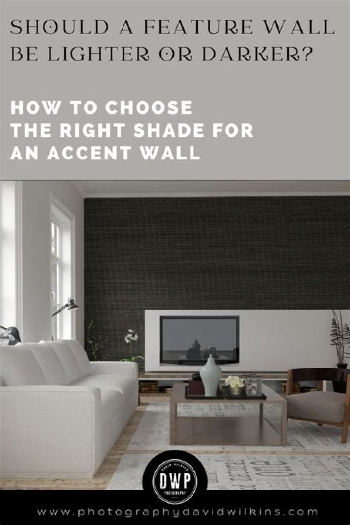 Should accent walls be darker or lighter?