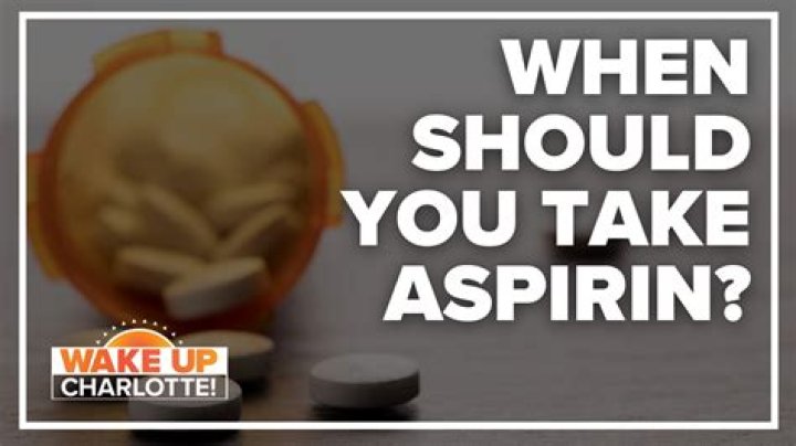 Should aspirin be taken at night?