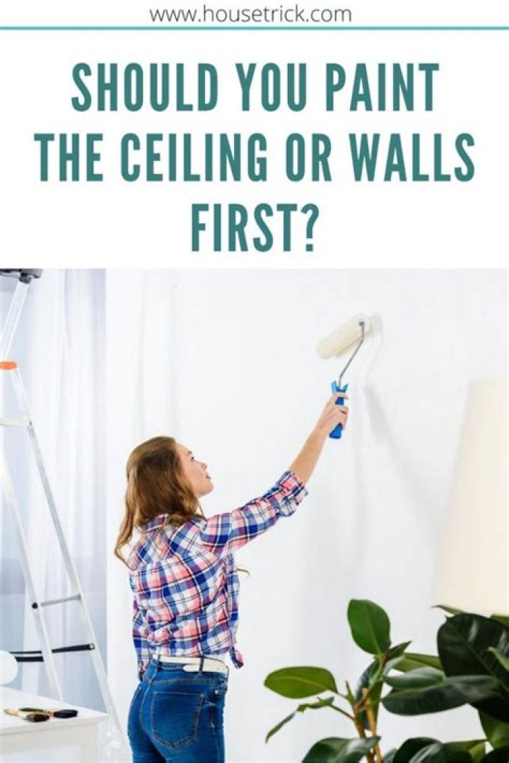 Should you paint ceiling or walls first?
