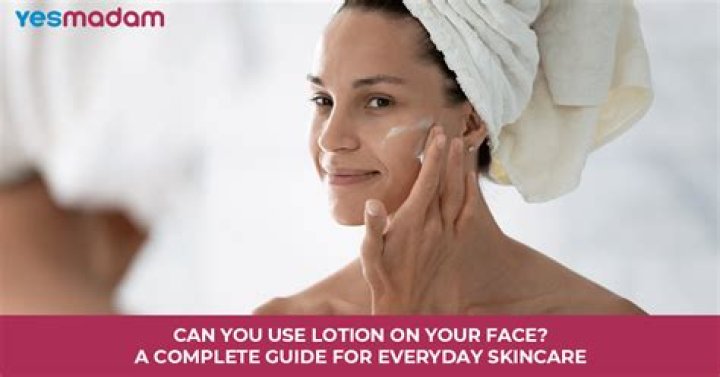 Should you put lotion on your face before bed?