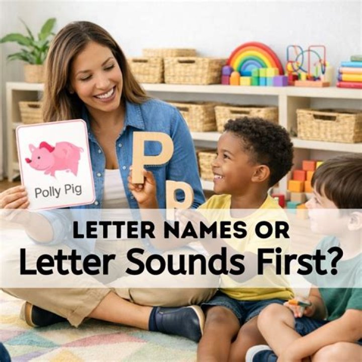Should you teach letter names or sounds first?