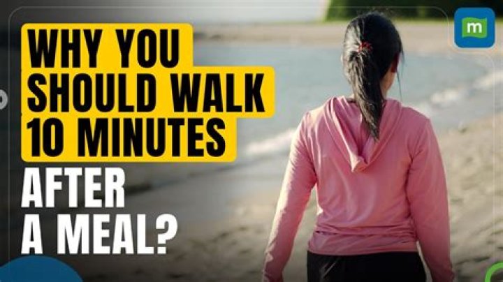 Should you walk right after dinner?