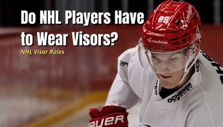 What age can you wear a visor in hockey?