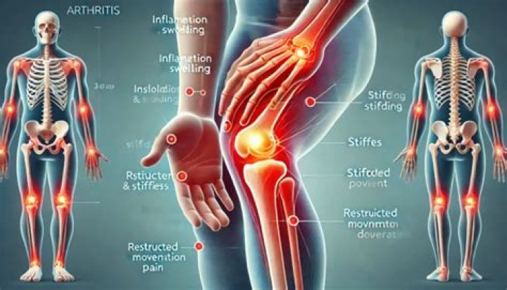 What are 5 symptoms of arthritis?