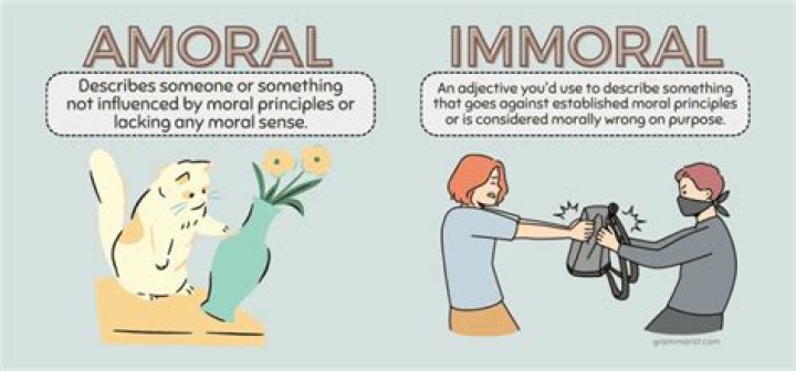 What are examples of immoral acts?