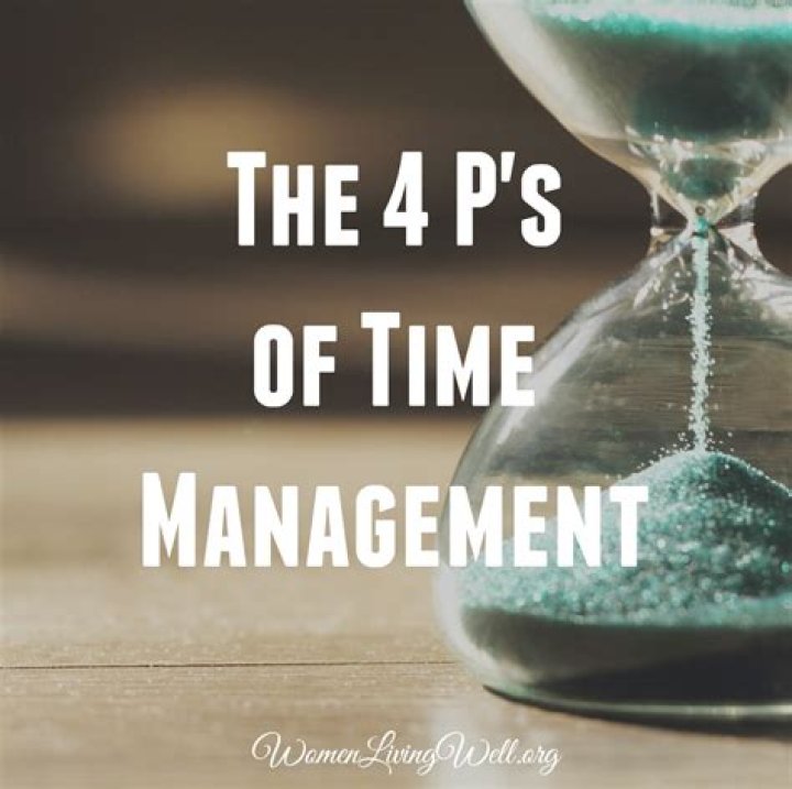 What are the 4 P's of time management?