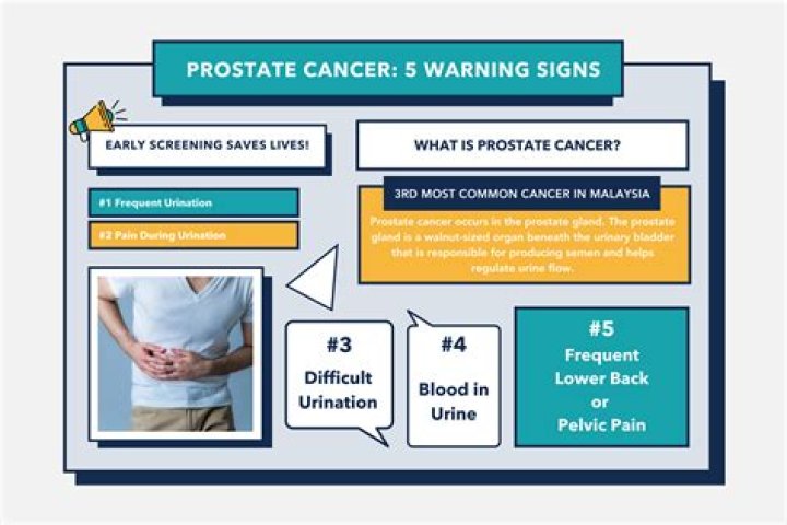 What are the 5 warning signs of prostate problems?