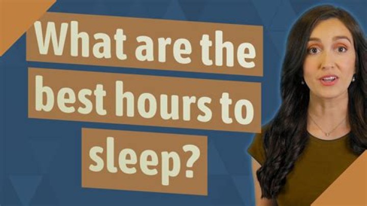 What are the best hours to sleep?
