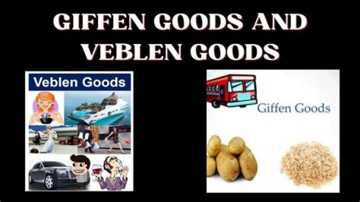 What are Veblen and Giffen goods?