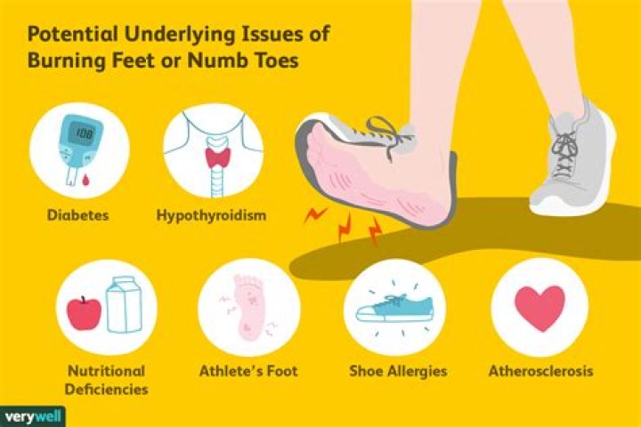What causes numb feet?