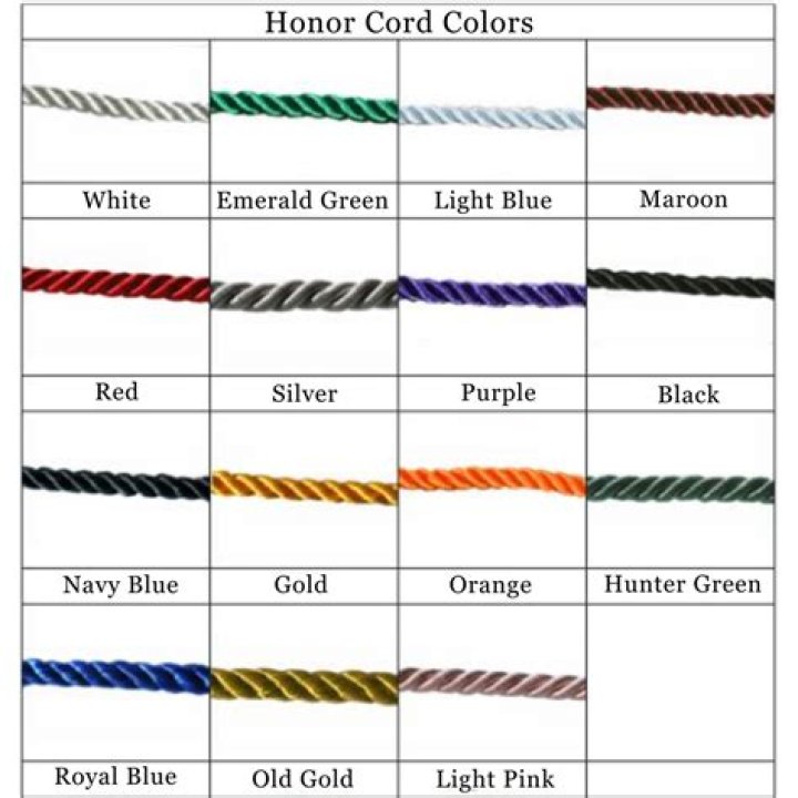 What color are honors cords?