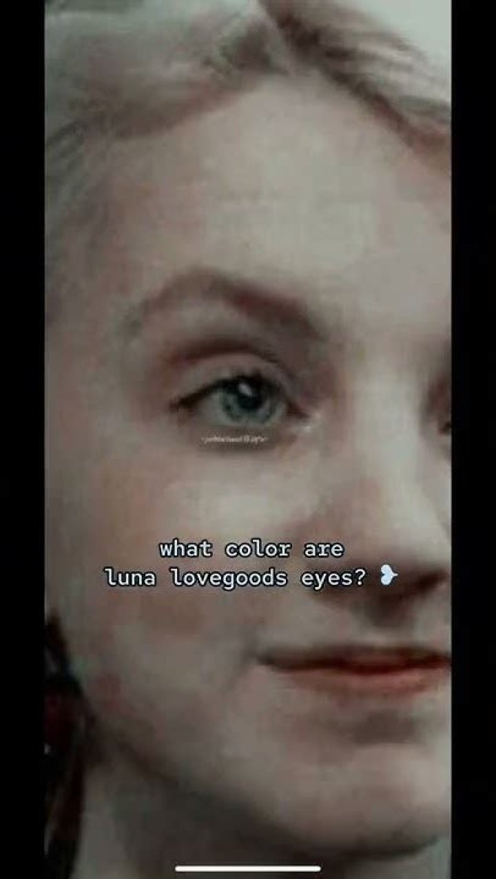 What color are Luna Lovegood's eyes?