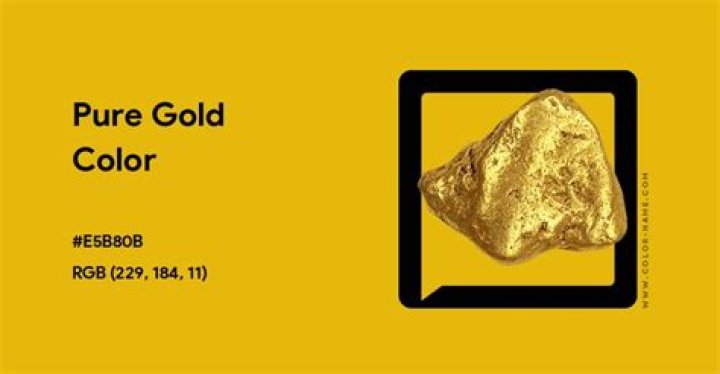 What color is pure gold?