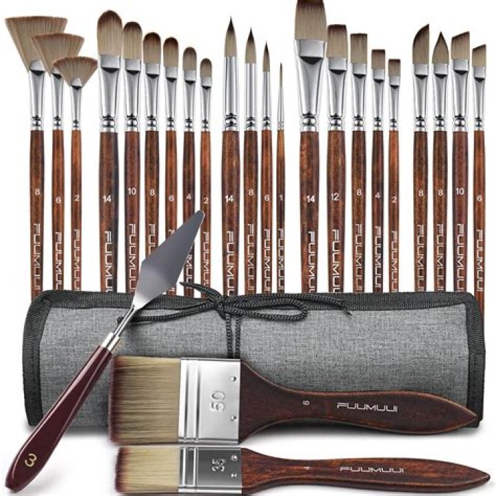 What do you soak paint brushes in?