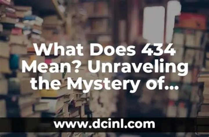 What does 434 mean?