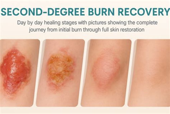 What does a 2nd degree burn look like?