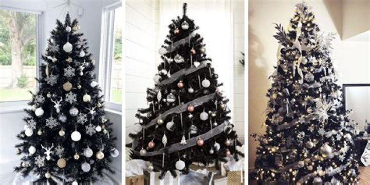 What does a black Christmas tree mean?