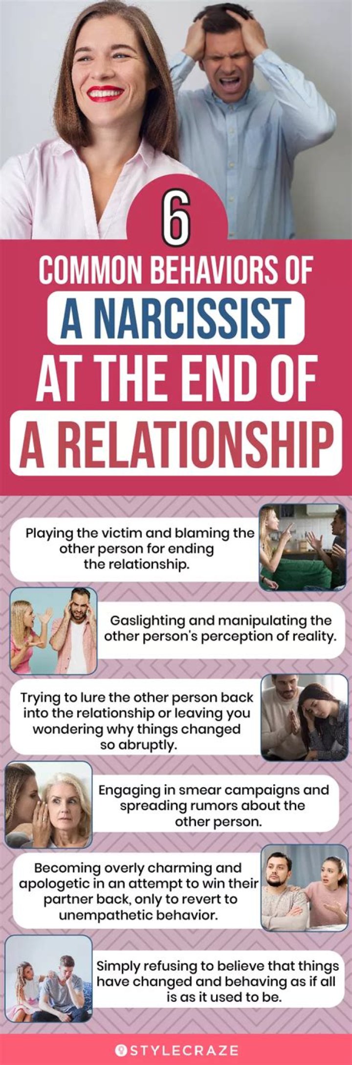 What does a narcissist do at the end of a relationship?