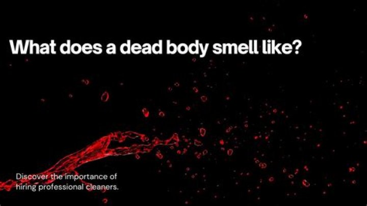 What does animal death smell like?