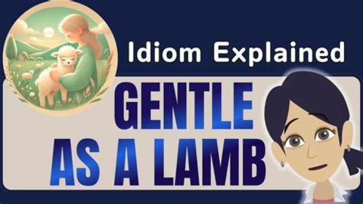 What does as gentle as a lamb mean?