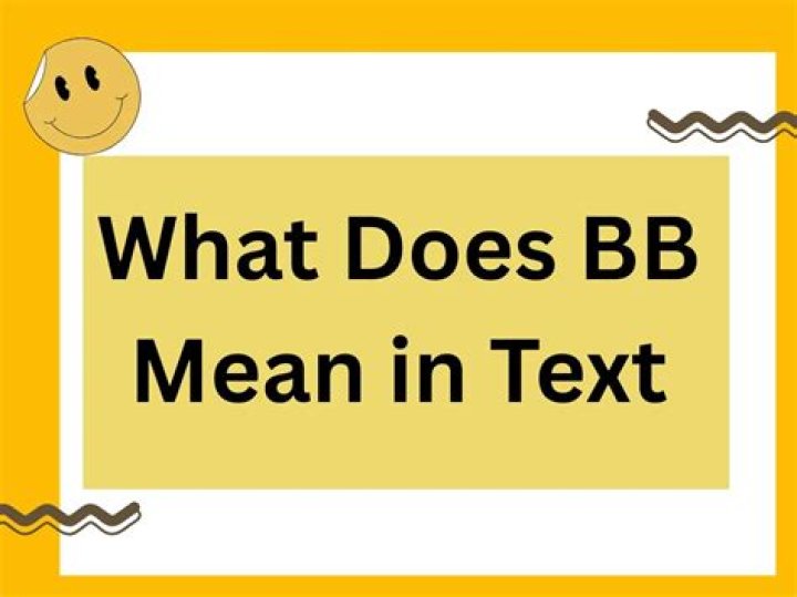 What does BB mean for a girl?