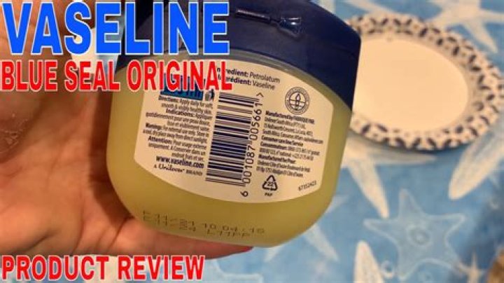 What does Blue Seal Vaseline do to the face?